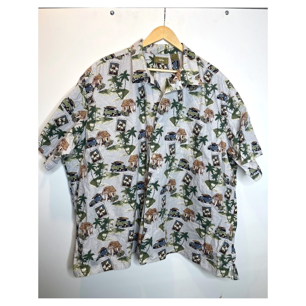 Palm‎ Aloha Surf Hawaiian Shirt Cotton